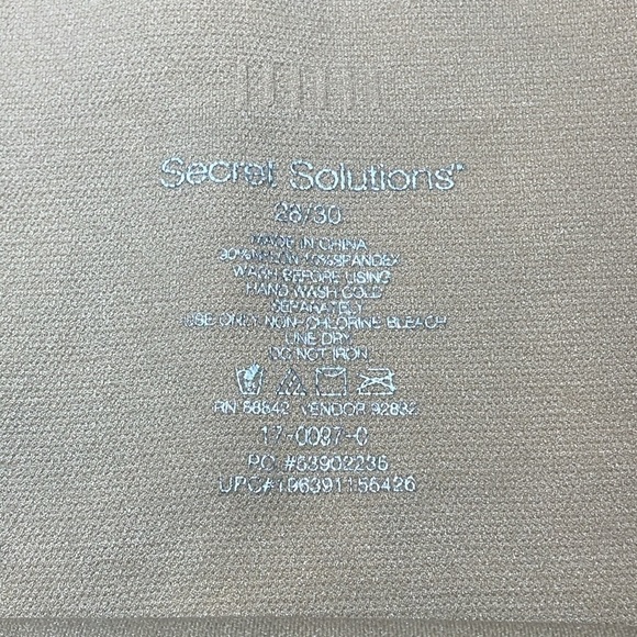 Secret Solutions high waisted plus size shapewear size 28/30 Nude colored - Picture 6 of 7